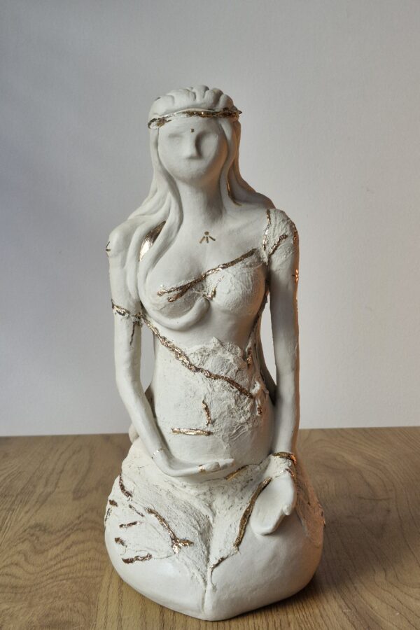 La Dame De Lumière - Rachel T Créatrice - pièce unique - sculpture grès chamotté